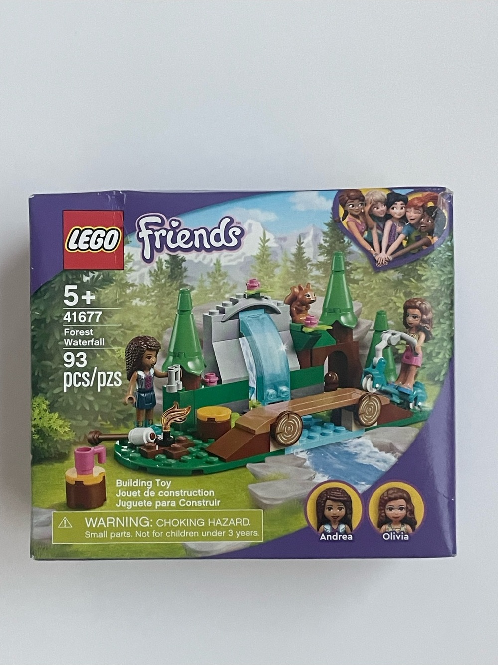 LEGO Friends Forest Waterfall 41677 93 Pc Set Andrea Olivia New Sealed